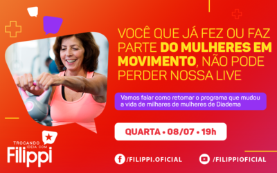 Live do Filippi discute Programa Mulheres em Movimento e esporte como inclusão social