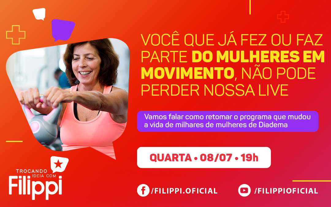 Live do Filippi sobre Mulheres em Movimento