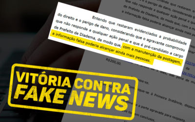 Luta contra as fake news continua; se você ver alguma notícia falsa contra o Filippi, denuncie