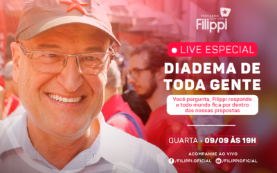 Quer falar com o Filippi? Live de quarta-feira, dia 9, é a sua chance!