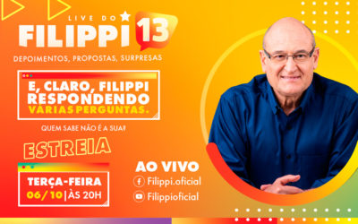 Filippi estreia nova live nesta terça-feira 20h